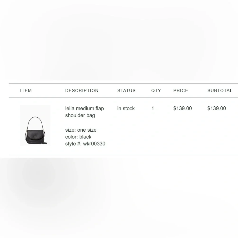 kate spade Leila Black Pebbled Leather Double Flap Crossbody - Picture 3 of 10